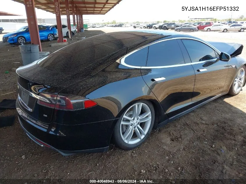 2014 Tesla Model S P85 VIN: 5YJSA1H16EFP51332 Lot: 40048943