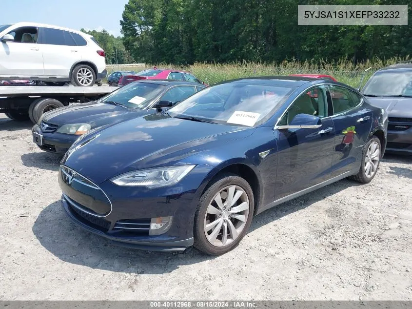 2014 Tesla Model S VIN: 5YJSA1S1XEFP33232 Lot: 40112968