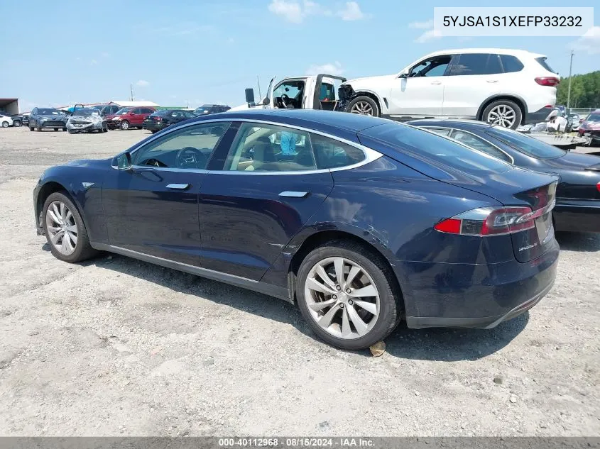 2014 Tesla Model S VIN: 5YJSA1S1XEFP33232 Lot: 40112968