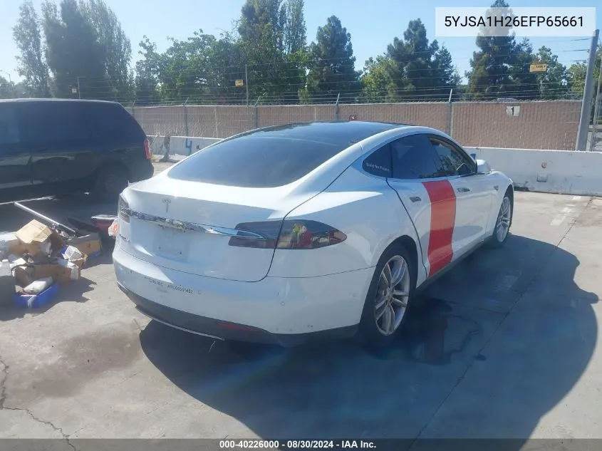 2014 Tesla Model S P85D VIN: 5YJSA1H26EFP65661 Lot: 40226000