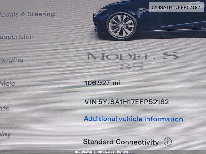 5YJSA1H17EFP52182 2014 Tesla Model S