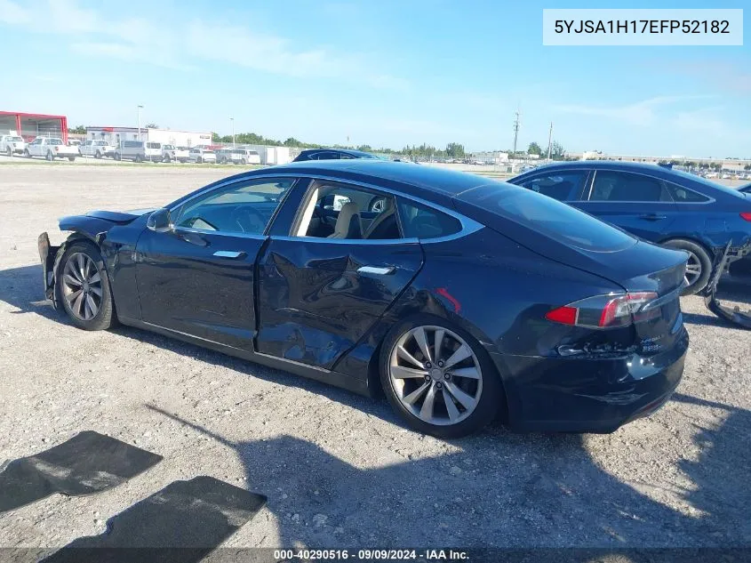 2014 Tesla Model S VIN: 5YJSA1H17EFP52182 Lot: 40290516