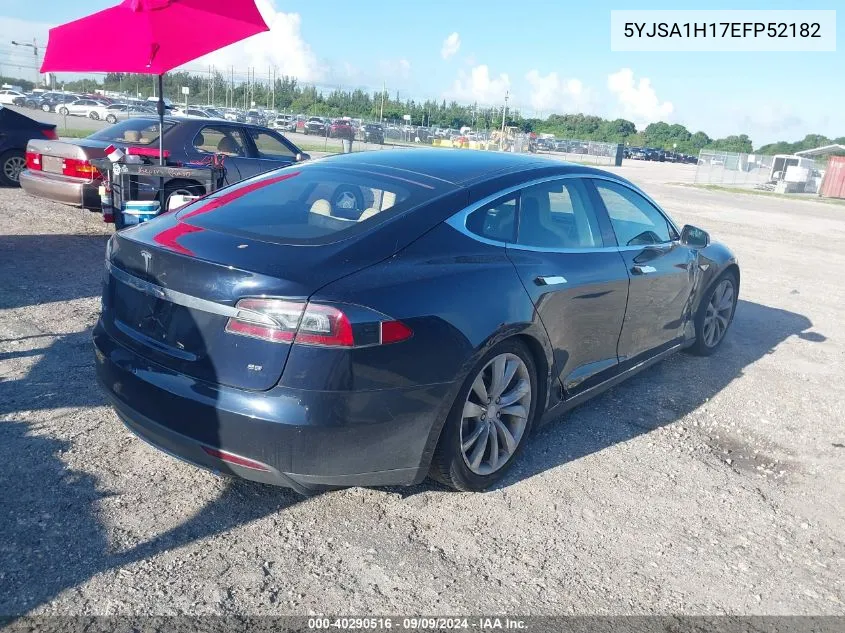 2014 Tesla Model S VIN: 5YJSA1H17EFP52182 Lot: 40290516