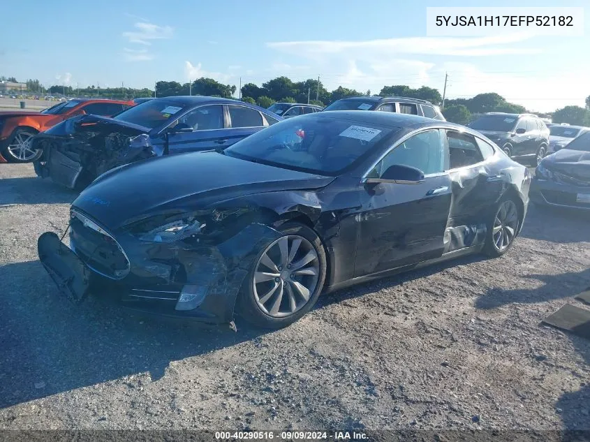 2014 Tesla Model S VIN: 5YJSA1H17EFP52182 Lot: 40290516