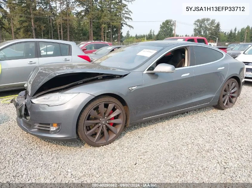 2014 Tesla Model S P85 VIN: 5YJSA1H13EFP33712 Lot: 40290862