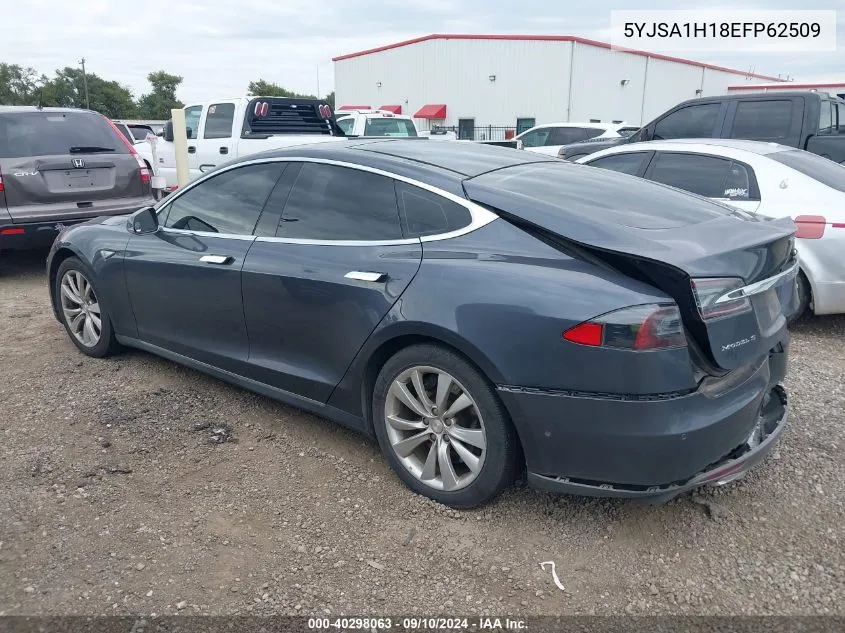 2014 Tesla Model S P85 VIN: 5YJSA1H18EFP62509 Lot: 40298063