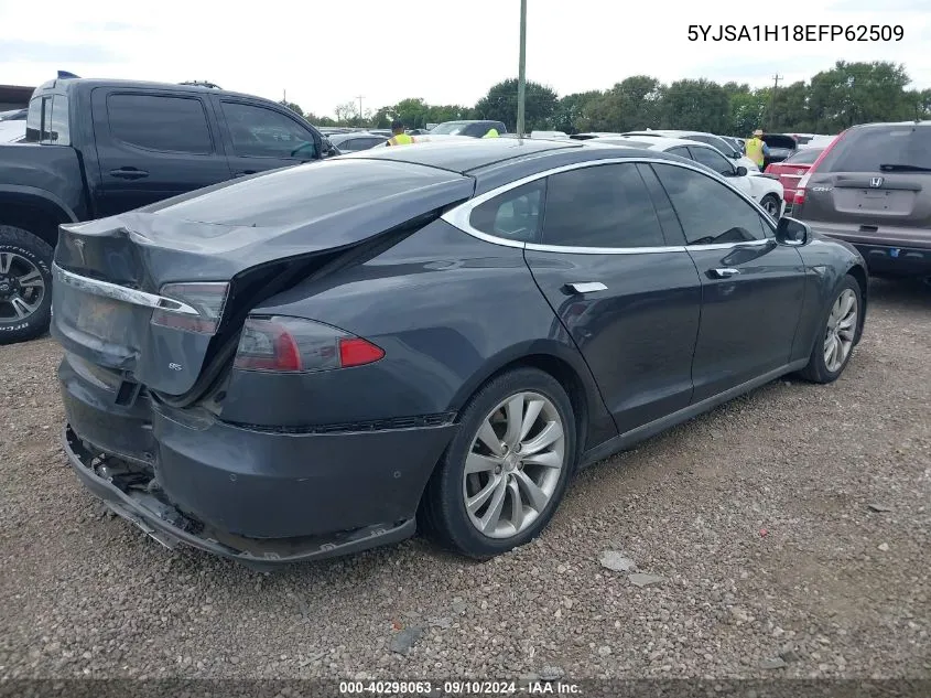 2014 Tesla Model S P85 VIN: 5YJSA1H18EFP62509 Lot: 40298063