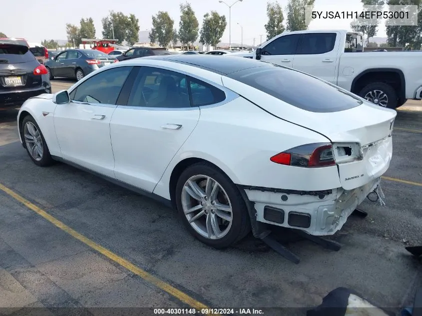 5YJSA1H14EFP53001 2014 Tesla Model S P85