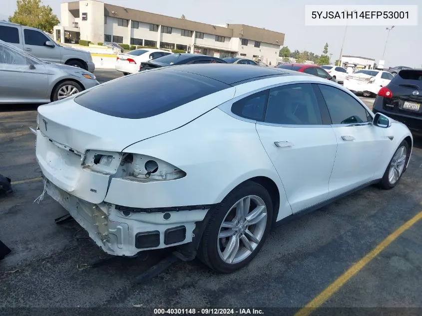 5YJSA1H14EFP53001 2014 Tesla Model S P85