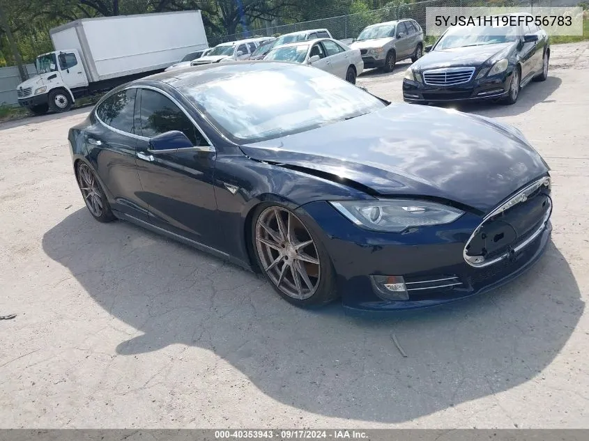 2014 Tesla Model S P85 VIN: 5YJSA1H19EFP56783 Lot: 40353943