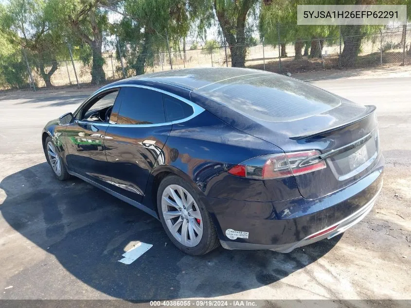 2014 Tesla Model S P85D VIN: 5YJSA1H26EFP62291 Lot: 40386055