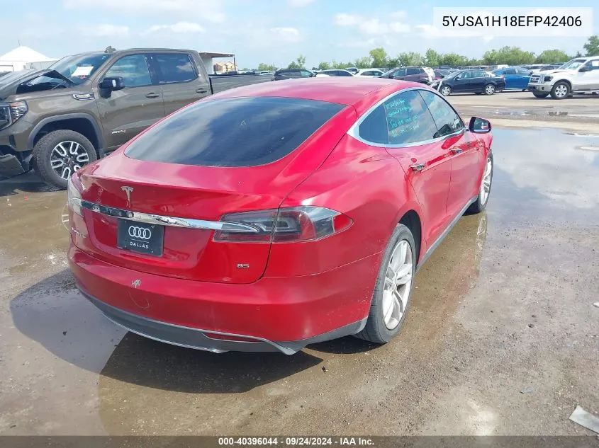 5YJSA1H18EFP42406 2014 Tesla Model S P85