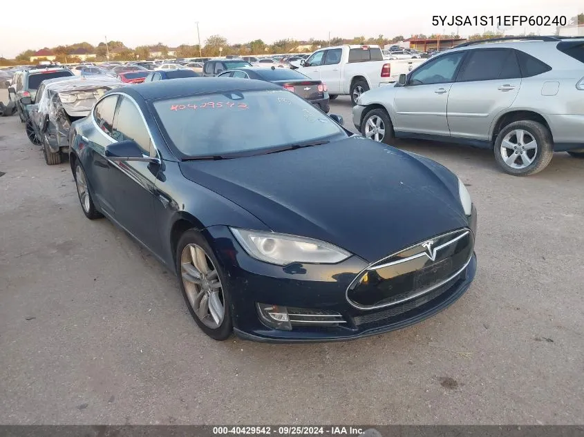 2014 Tesla Model S VIN: 5YJSA1S11EFP60240 Lot: 40429542