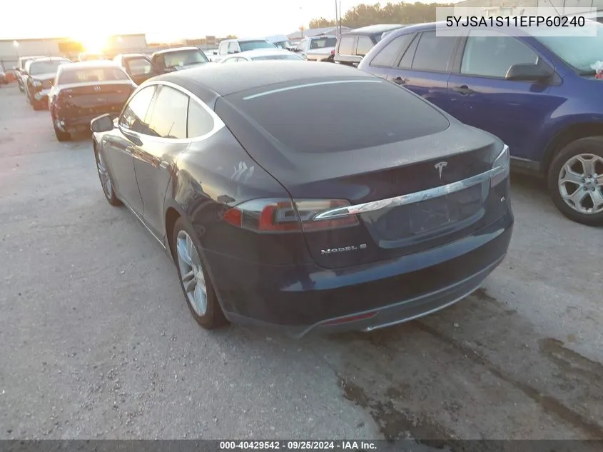 2014 Tesla Model S VIN: 5YJSA1S11EFP60240 Lot: 40429542