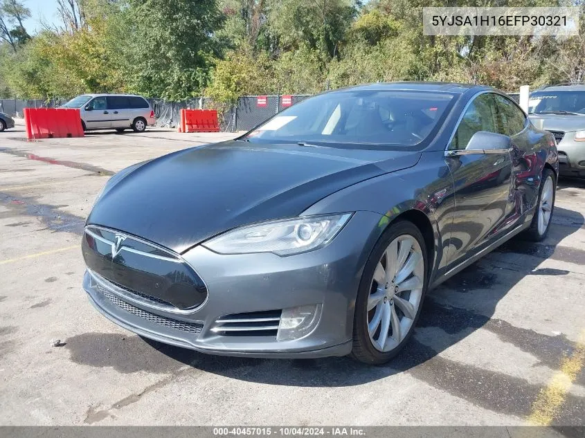 2014 Tesla Model S P85 VIN: 5YJSA1H16EFP30321 Lot: 40457015