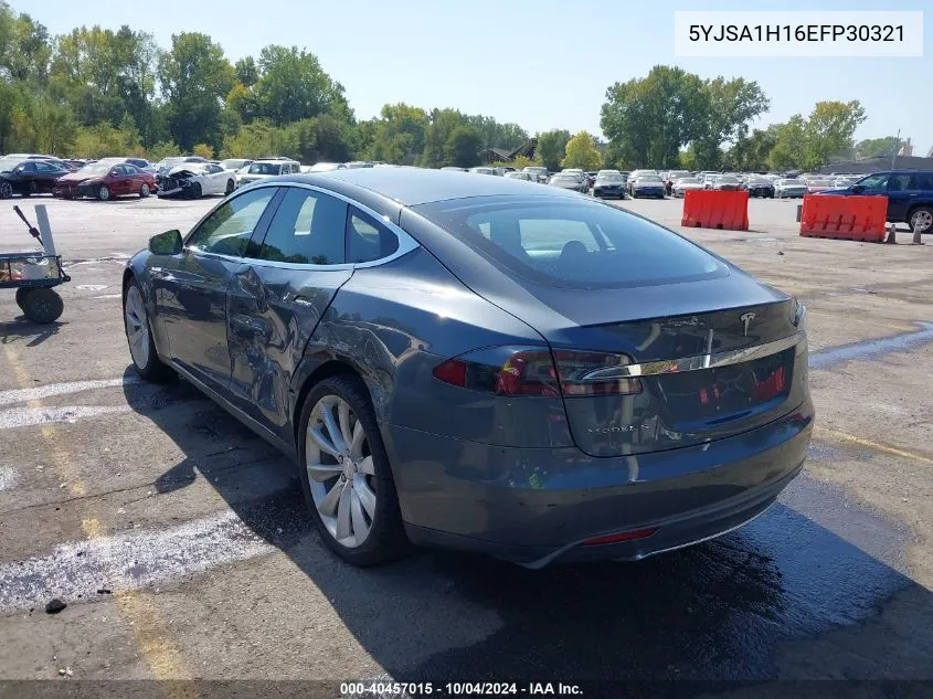 2014 Tesla Model S P85 VIN: 5YJSA1H16EFP30321 Lot: 40457015