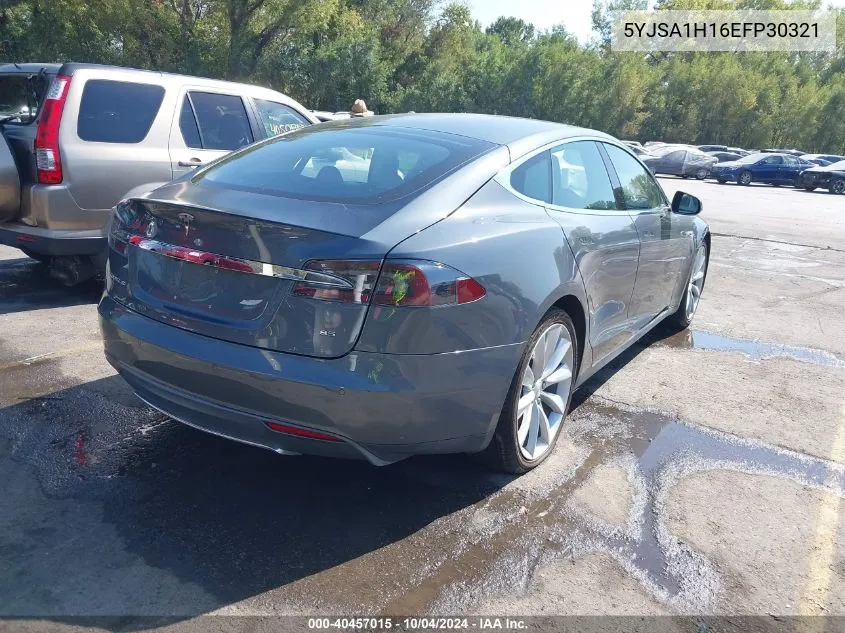 2014 Tesla Model S P85 VIN: 5YJSA1H16EFP30321 Lot: 40457015