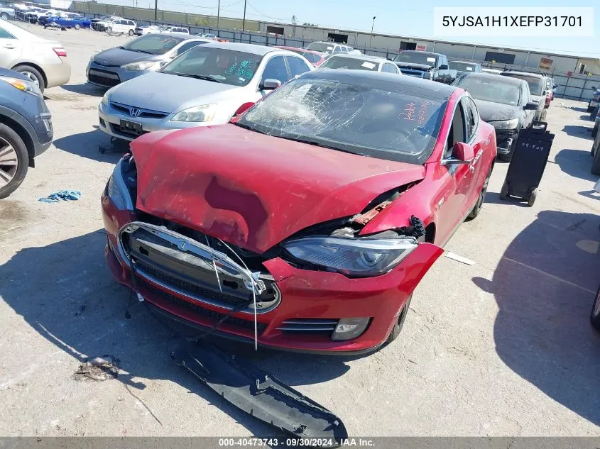 5YJSA1H1XEFP31701 2014 Tesla Model S P85