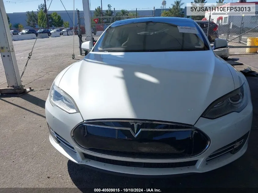 2014 Tesla Model S P85 VIN: 5YJSA1H10EFP53013 Lot: 40509815