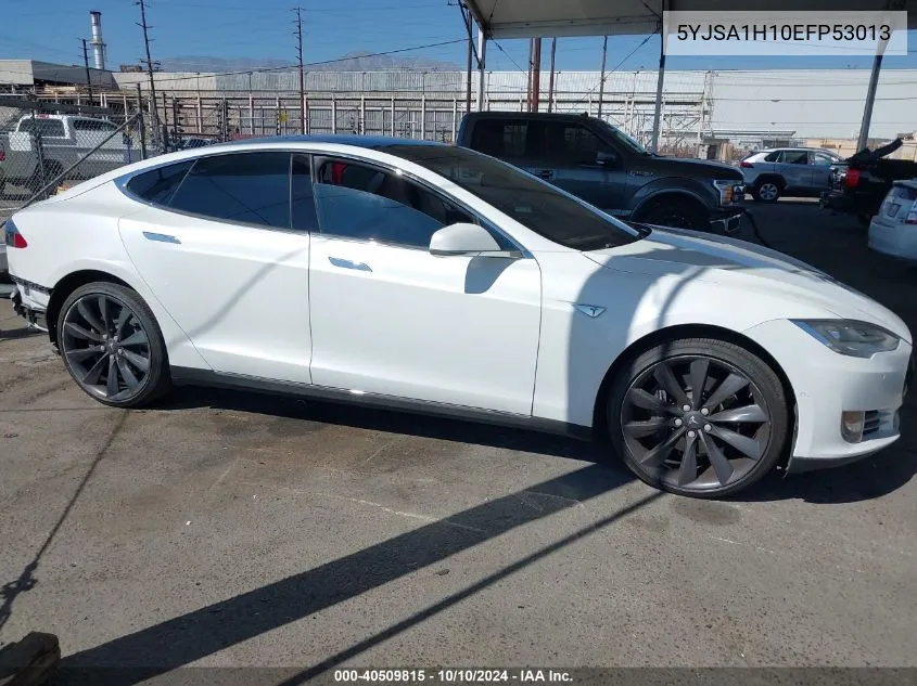 2014 Tesla Model S P85 VIN: 5YJSA1H10EFP53013 Lot: 40509815