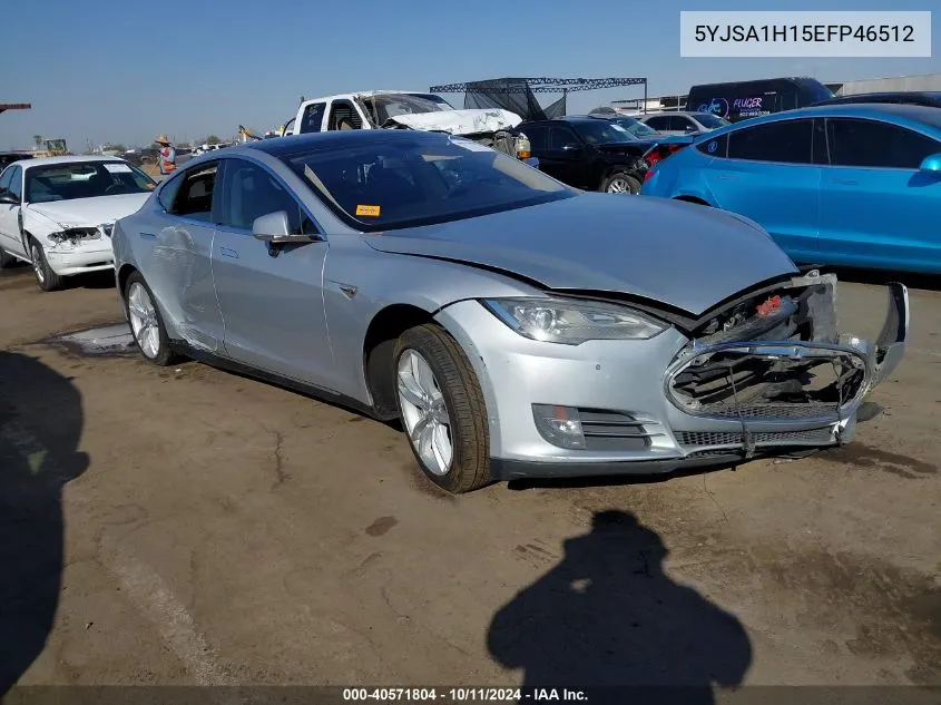 2014 Tesla Model S P85 VIN: 5YJSA1H15EFP46512 Lot: 40571804