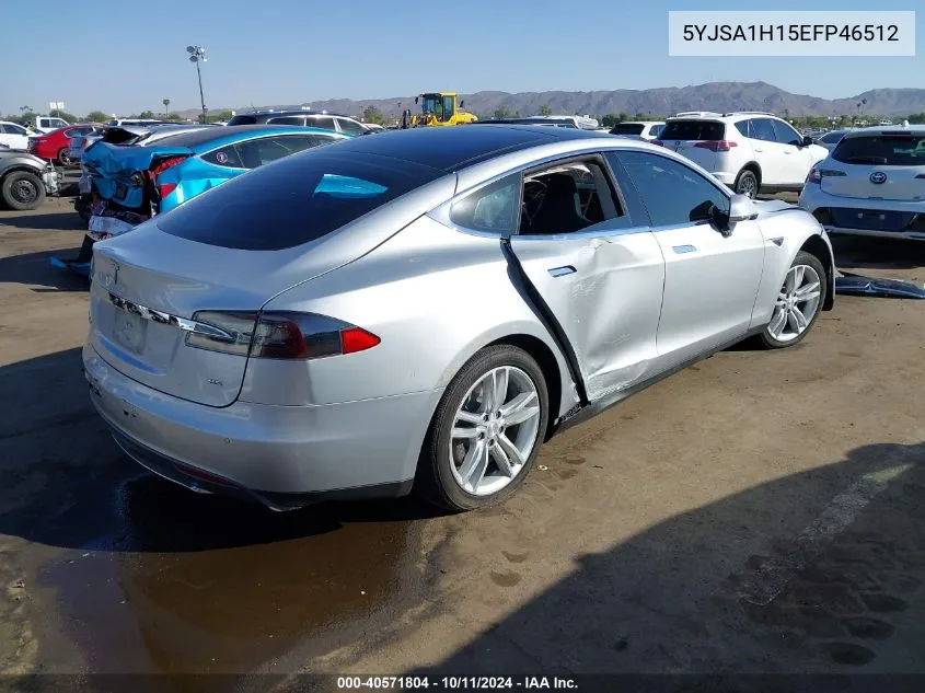 2014 Tesla Model S P85 VIN: 5YJSA1H15EFP46512 Lot: 40571804