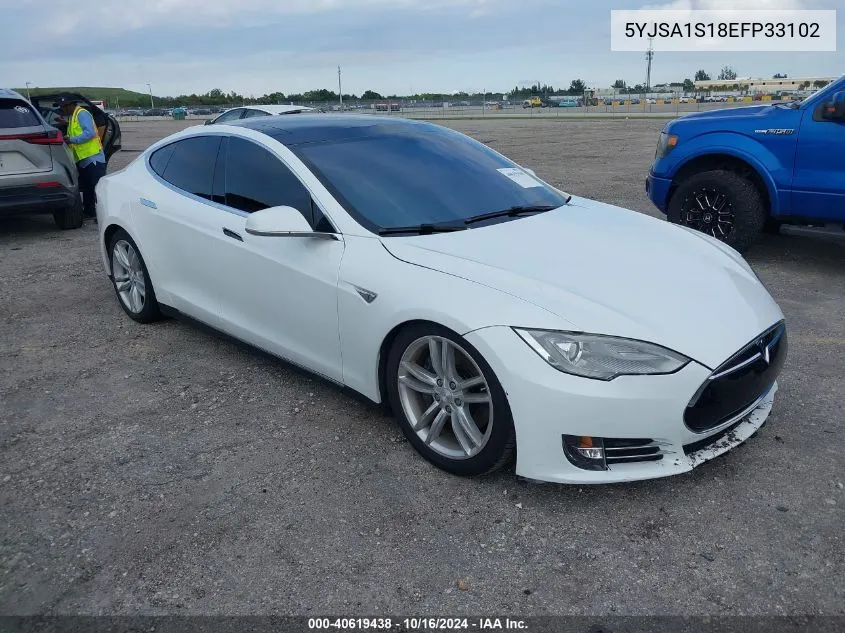 2014 Tesla Model S VIN: 5YJSA1S18EFP33102 Lot: 40619438