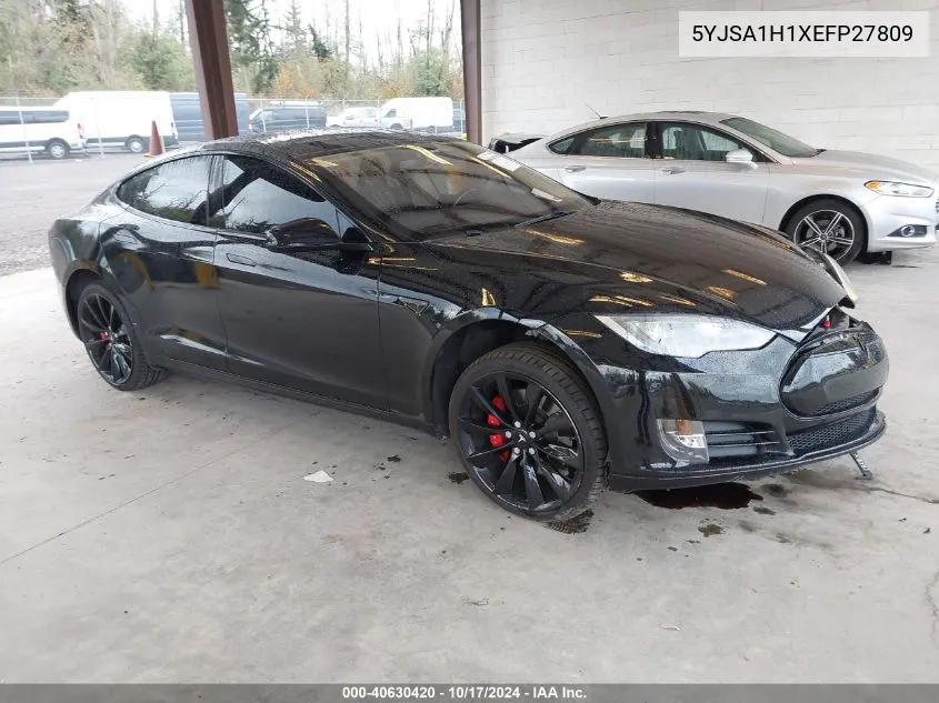 2014 Tesla Model S P85 VIN: 5YJSA1H1XEFP27809 Lot: 40630420