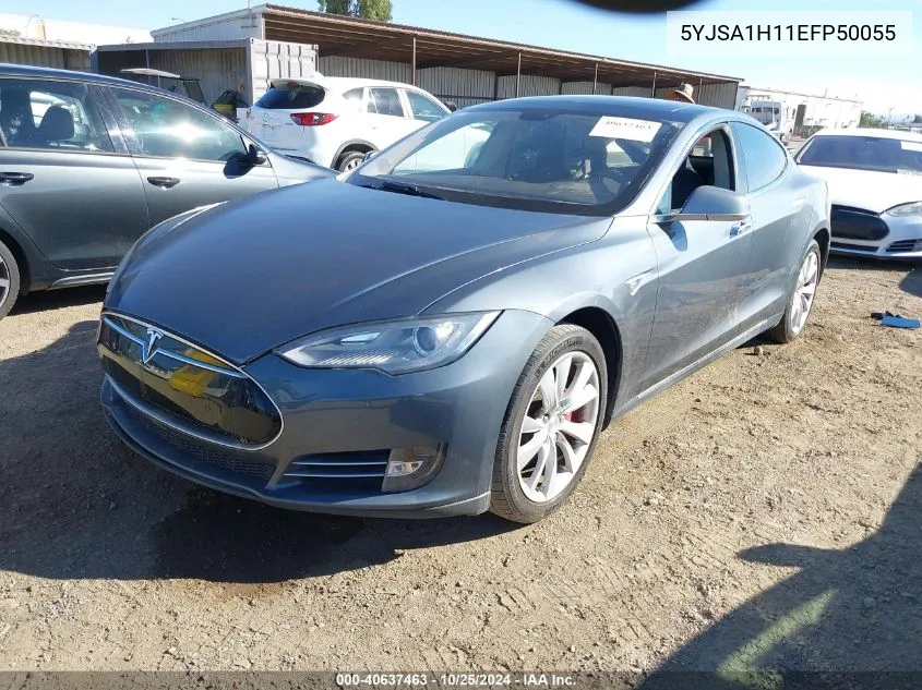 2014 Tesla Model S P85 VIN: 5YJSA1H11EFP50055 Lot: 40637463