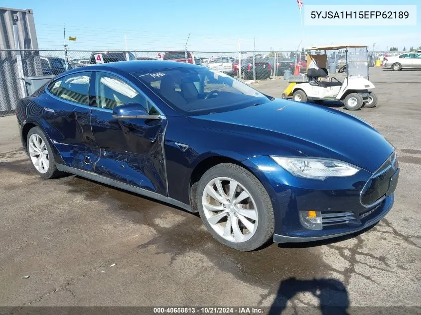 2014 Tesla Model S P85 VIN: 5YJSA1H15EFP62189 Lot: 40658813