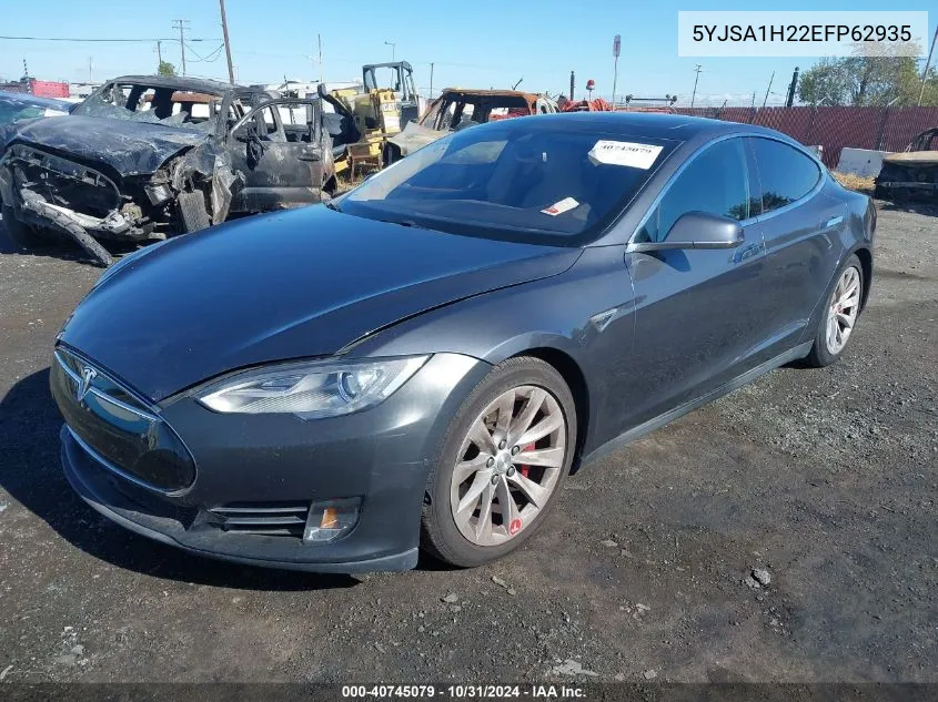 2014 Tesla Model S P85D VIN: 5YJSA1H22EFP62935 Lot: 40745079