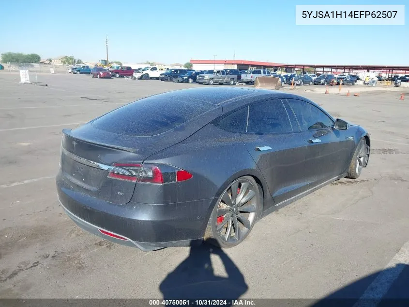 2014 Tesla Model S P85 VIN: 5YJSA1H14EFP62507 Lot: 40750051