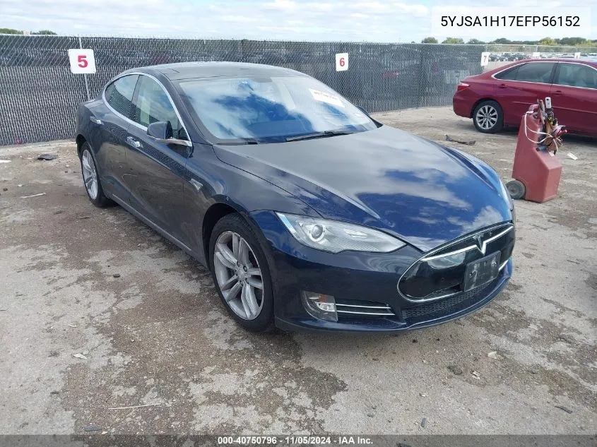 2014 Tesla Model S P85 VIN: 5YJSA1H17EFP56152 Lot: 40750796