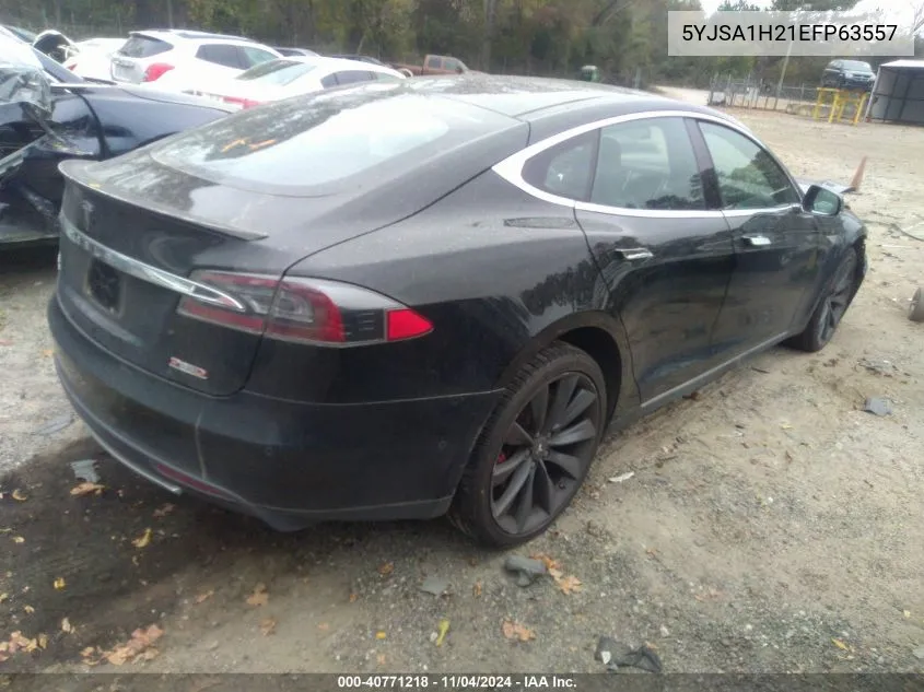 2014 Tesla Model S P85D VIN: 5YJSA1H21EFP63557 Lot: 40771218