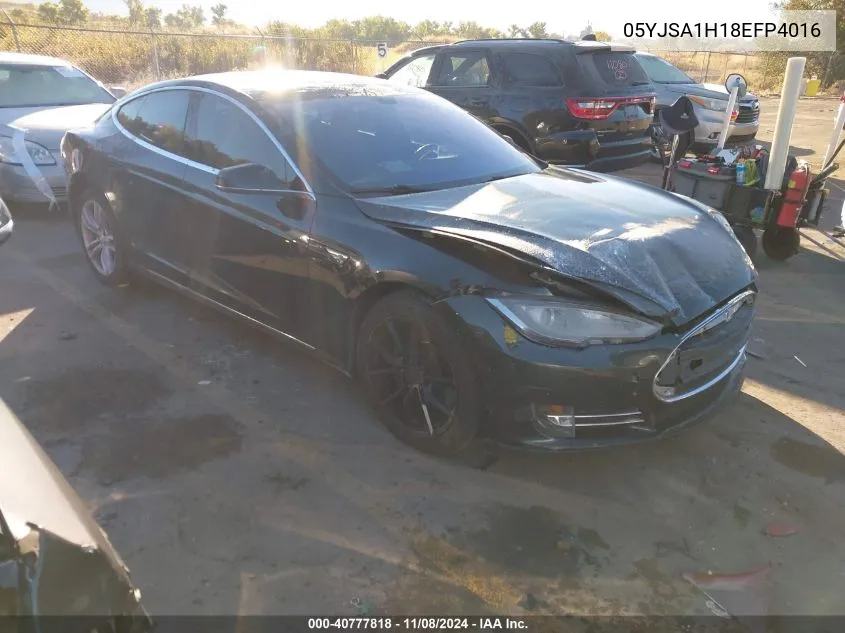 2014 Tesla Model S P85 VIN: 05YJSA1H18EFP4016 Lot: 40777818