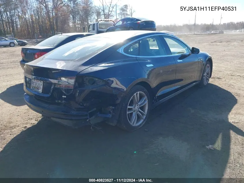 5YJSA1H11EFP40531 2014 Tesla Model S P85