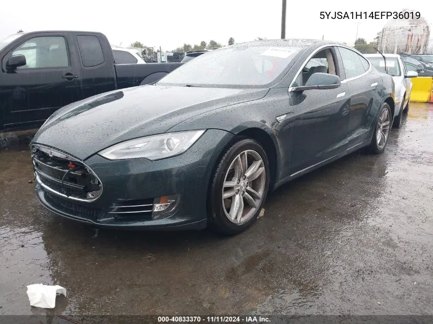 5YJSA1H14EFP36019 2014 Tesla Model S P85