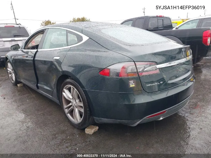 5YJSA1H14EFP36019 2014 Tesla Model S P85