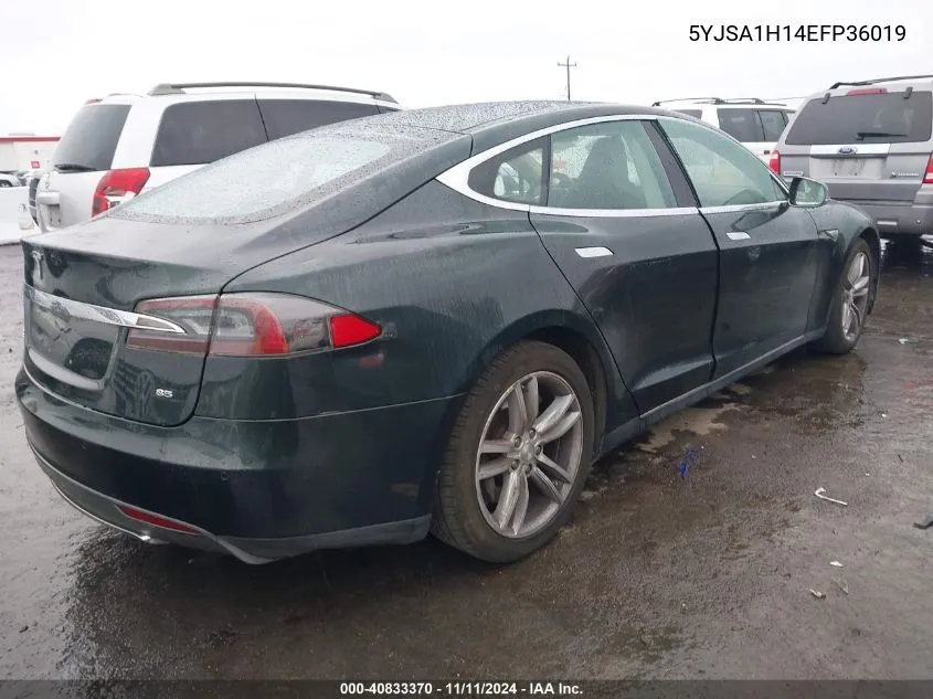 5YJSA1H14EFP36019 2014 Tesla Model S P85