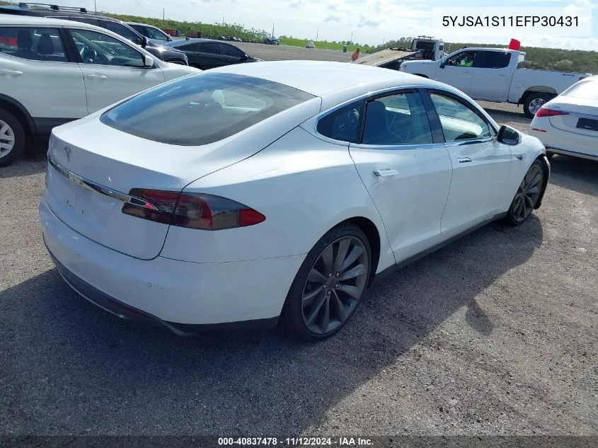 5YJSA1S11EFP30431 2014 Tesla Model S