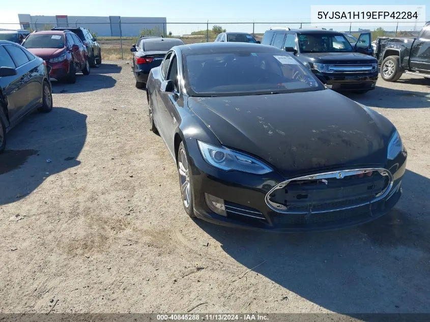 2014 Tesla Model S P85 VIN: 5YJSA1H19EFP42284 Lot: 40845288