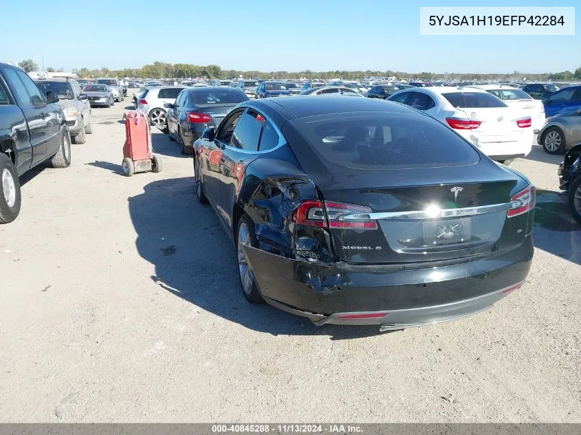 2014 Tesla Model S P85 VIN: 5YJSA1H19EFP42284 Lot: 40845288