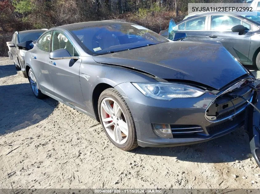 2014 Tesla Model S P85D VIN: 5YJSA1H23EFP62992 Lot: 40857026