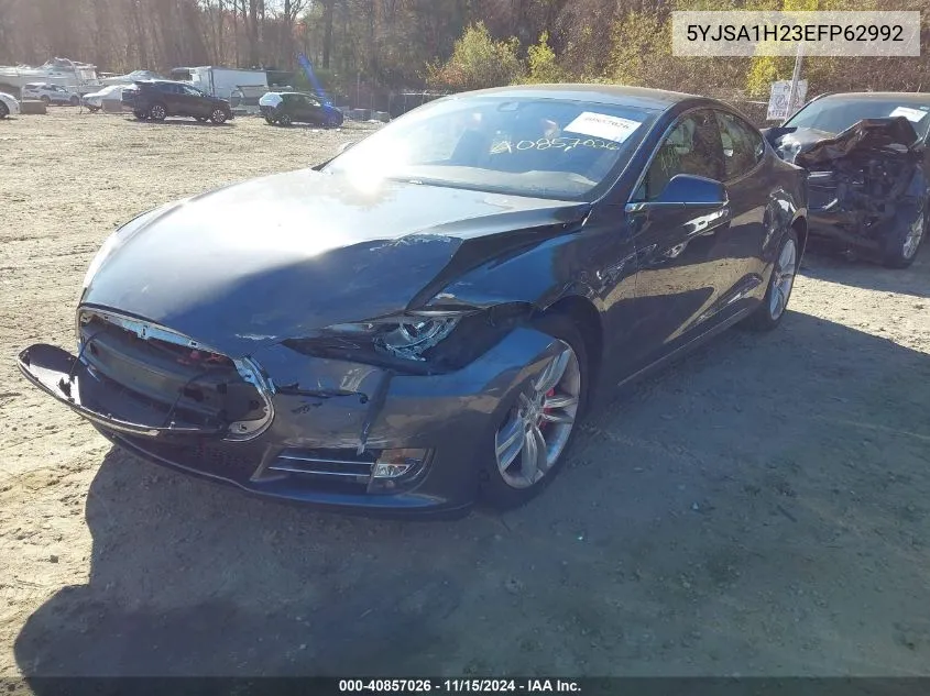 2014 Tesla Model S P85D VIN: 5YJSA1H23EFP62992 Lot: 40857026