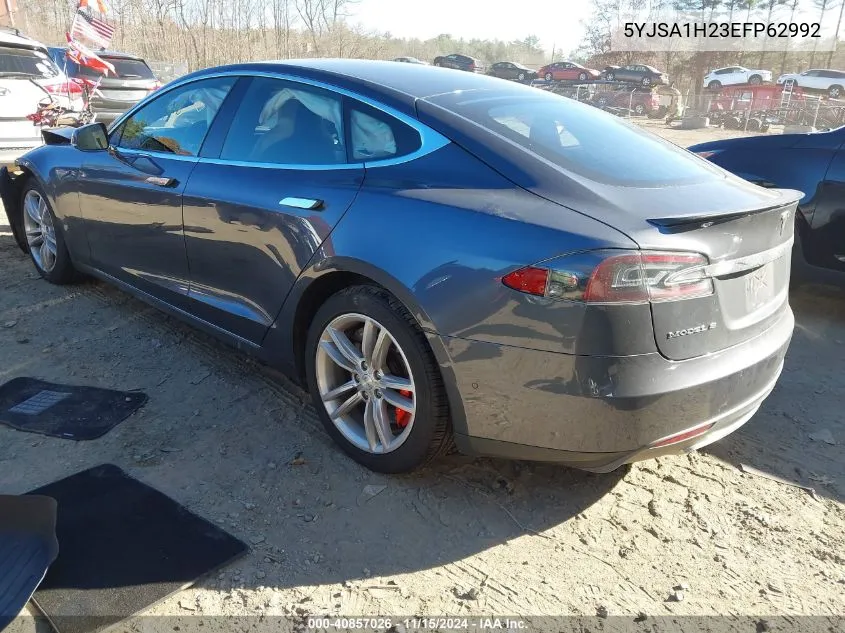 2014 Tesla Model S P85D VIN: 5YJSA1H23EFP62992 Lot: 40857026