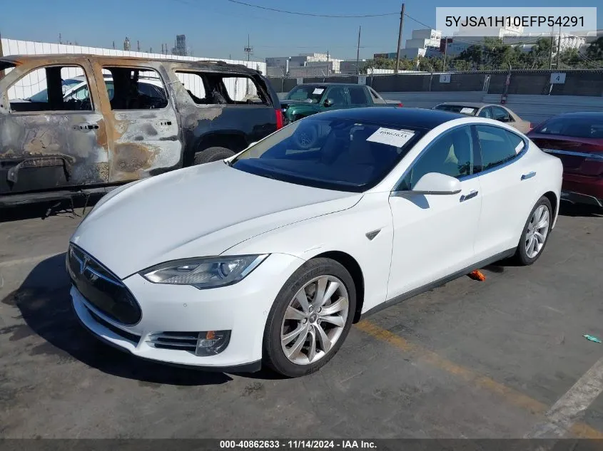 2014 Tesla Model S P85 VIN: 5YJSA1H10EFP54291 Lot: 40862633