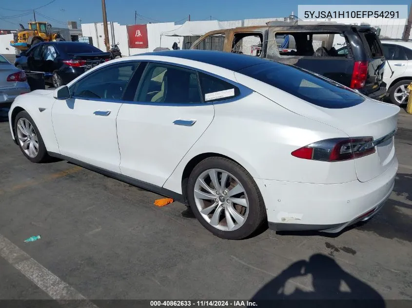 2014 Tesla Model S P85 VIN: 5YJSA1H10EFP54291 Lot: 40862633