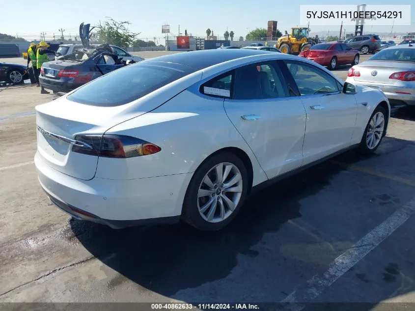 2014 Tesla Model S P85 VIN: 5YJSA1H10EFP54291 Lot: 40862633