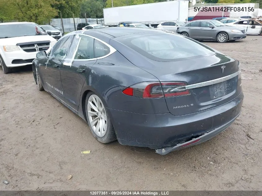 2015 Tesla Model S P85D VIN: 5YJSA1H42FF084156 Lot: 12077351