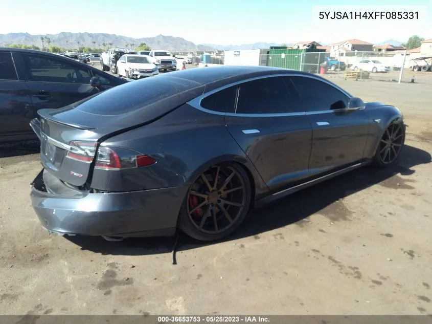 2015 Tesla Model S 85D/P85D VIN: 5YJSA1H4XFF085331 Lot: 36653753